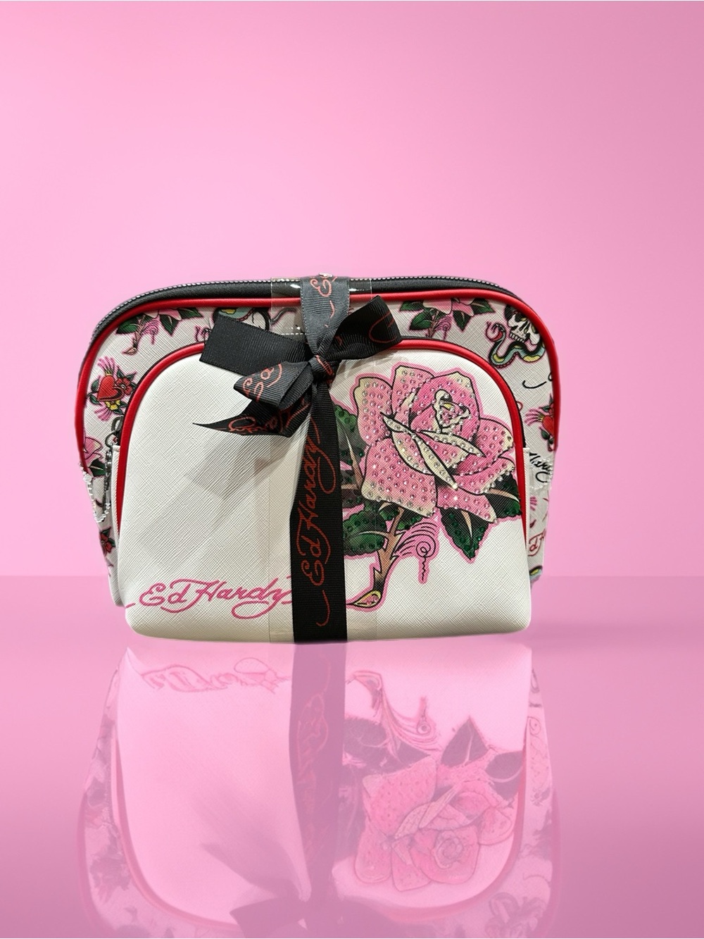 Ed Hardy 2pc Cosmetic Bags